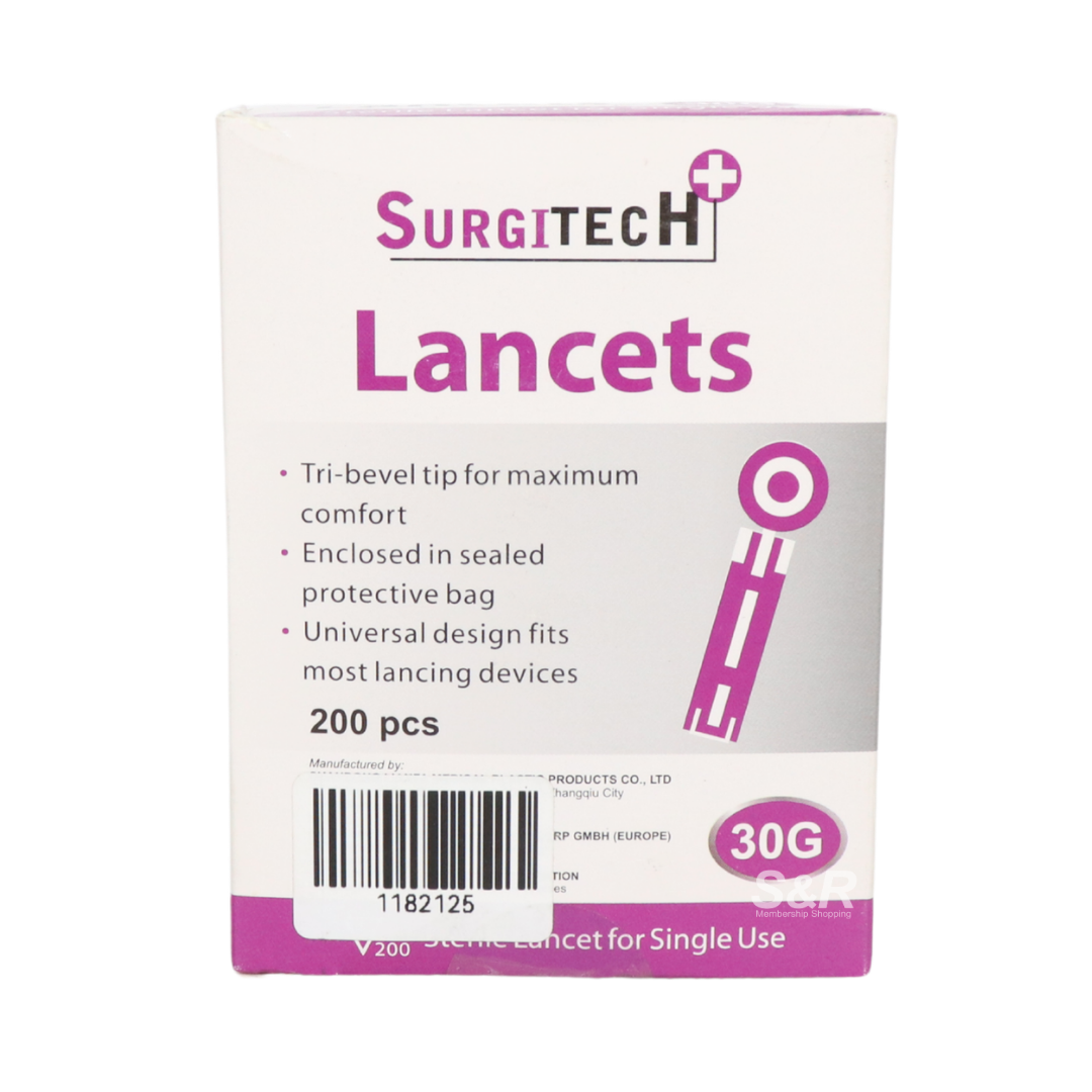 SurgiTech Lancets 200 pieces